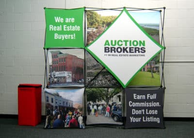 Auction Brokers Pop Up Display