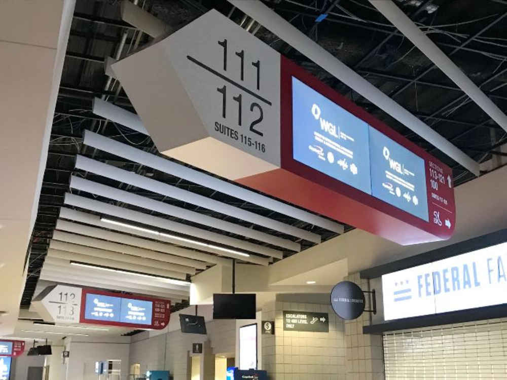 Capital One Arena Overhead Signage