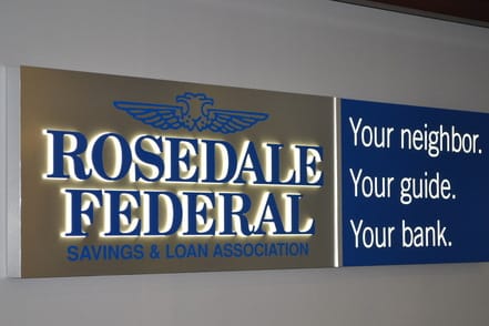 Rosedale Federal Savings Dimensional Logos