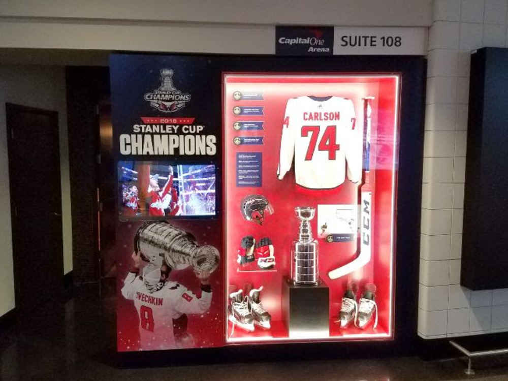 Capital One Arena Stanley Cup Champions Custom Display