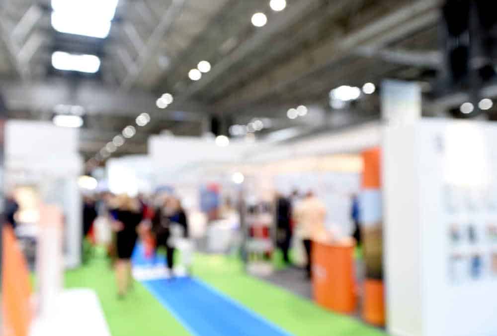 People attending a Tradeshow