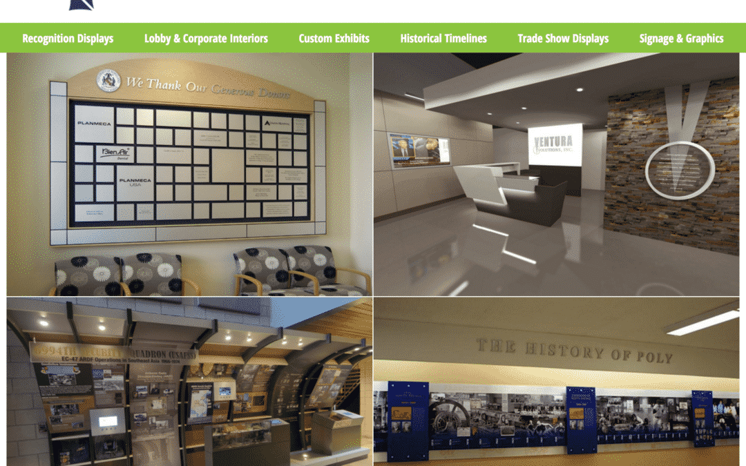 Adler Display website design