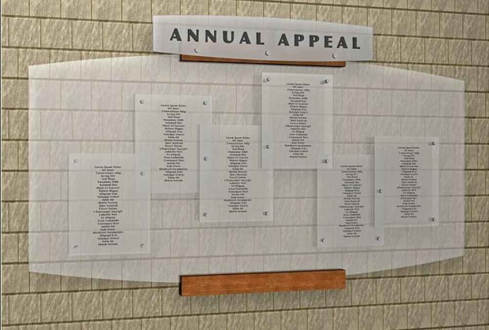 Annual Appeal Recognition Display