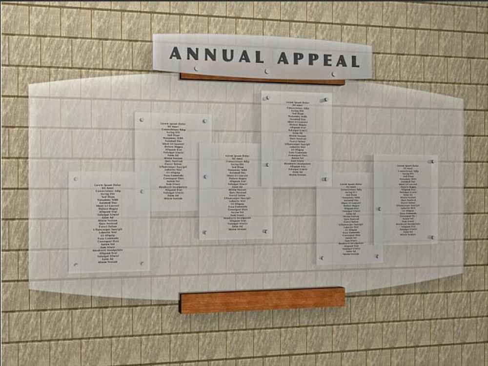 Annual Appeal Recognition Display