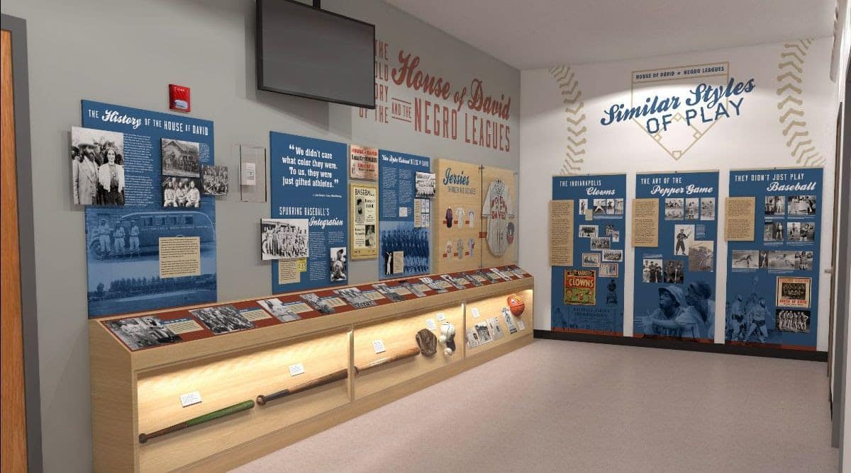 Negro League Baseball Museum exhibit