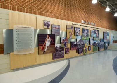 hood college wall of fame display