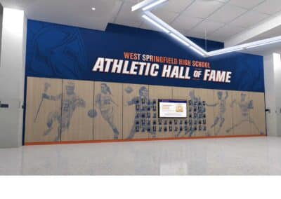 west springfield highschool athletic hall of fame display