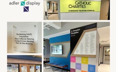 Project of the Month: Catholic Charities Bunting Center Recognition Displays