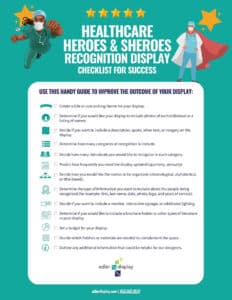 Healthcare Heroes Recognition Display Checklist