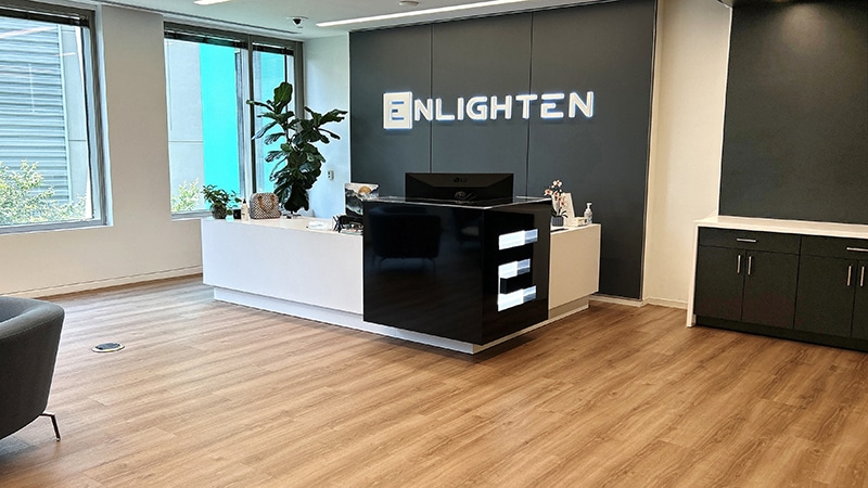 Enlighten Lobby Signage