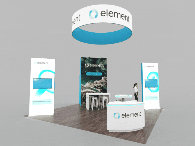 Element Fleet 20x20 exhibit 360 rotation
