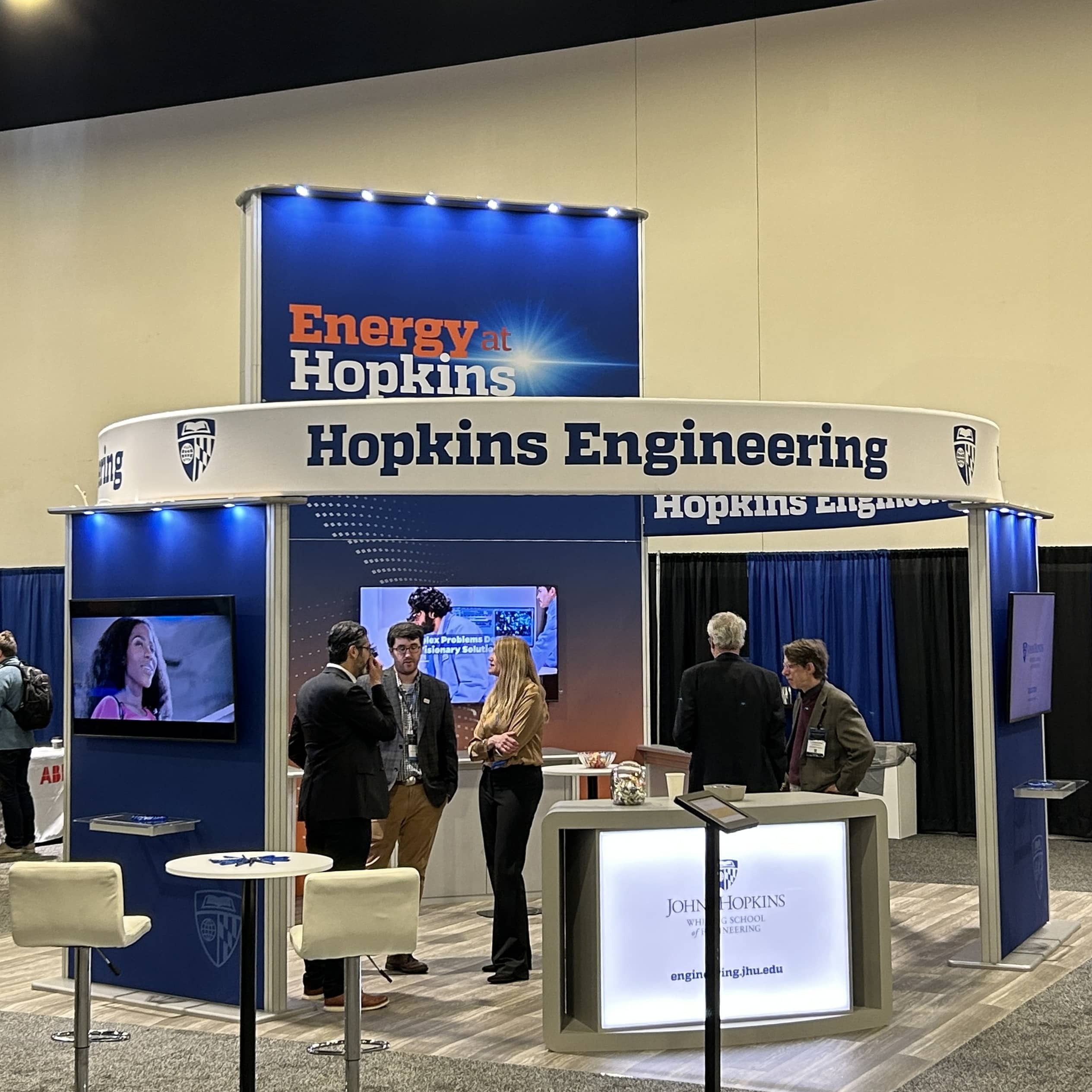 hopkins engineering trade show display