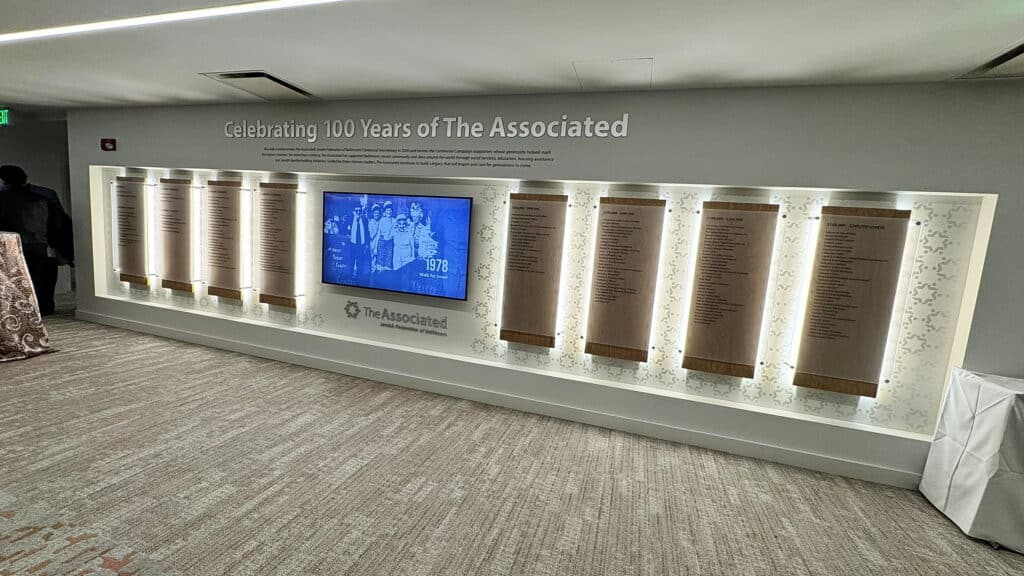 The Associated Donor Wall - side view 2
