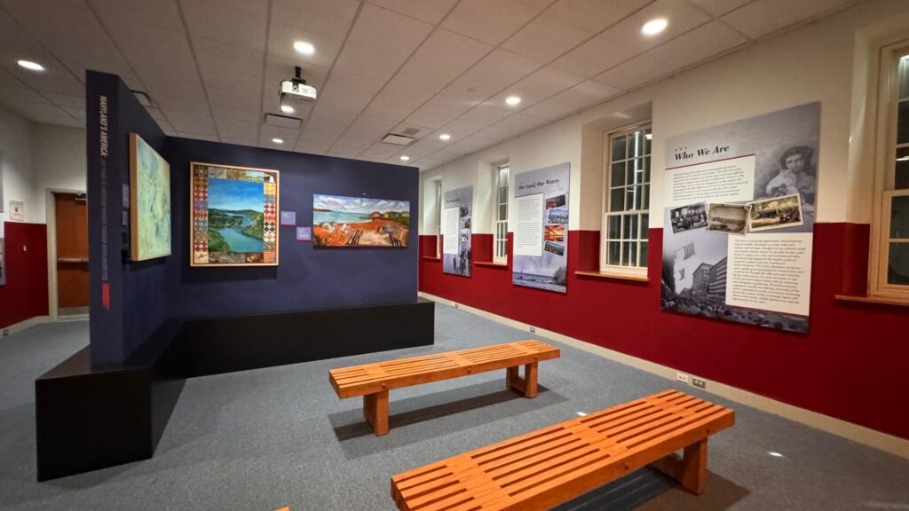 Flag House: 250th Anniversary Exhibit- Side two - seating