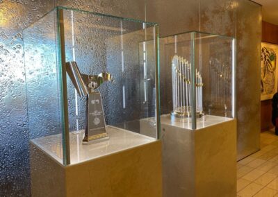 Washington Nationals Nat league and world series trophy displays