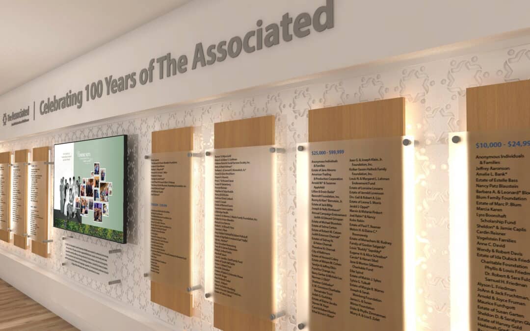Donor Recognition Wall: A Century of Giving, Built to Last