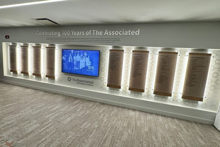 donor recognition display The Associated